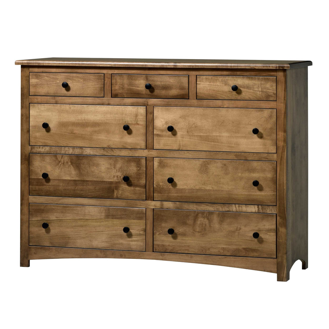 QW Amish Charlotte High Dresser w/ Optional Mirror