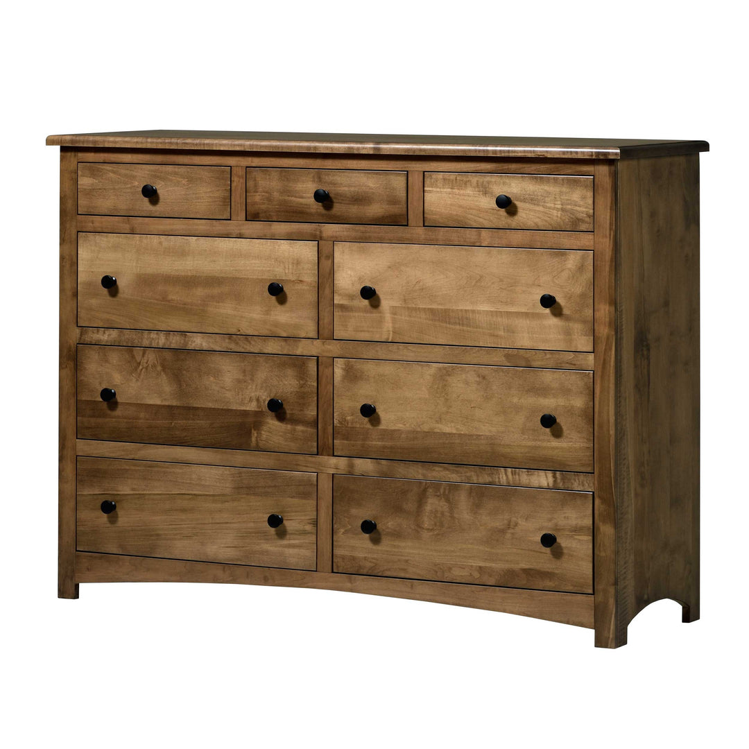 QW Amish Charlotte High Dresser w/ Optional Mirror