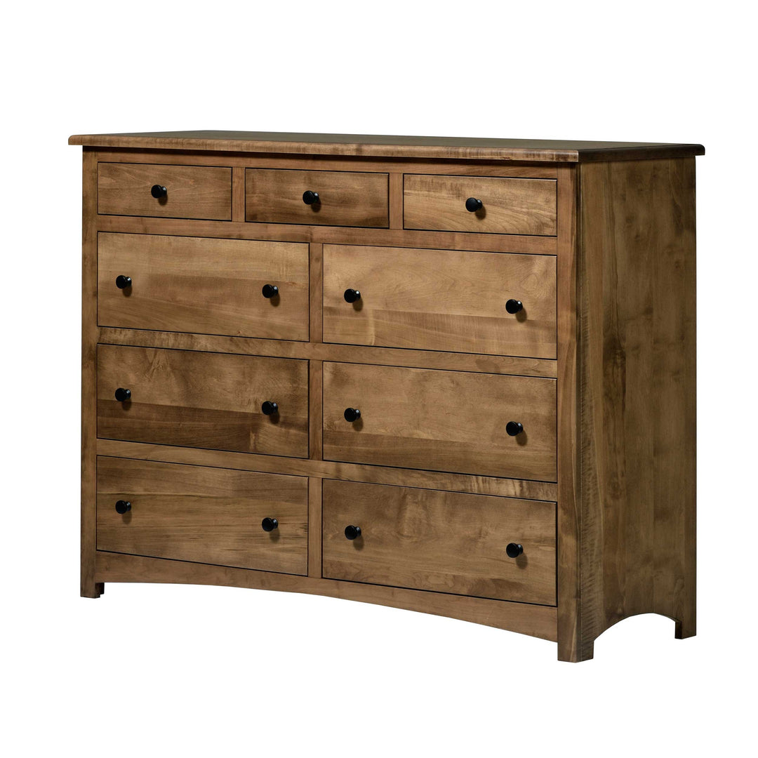 QW Amish Charlotte High Dresser w/ Optional Mirror