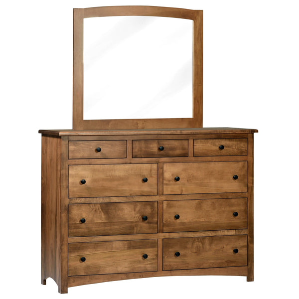 QW Amish Charlotte High Dresser w/ Optional Mirror