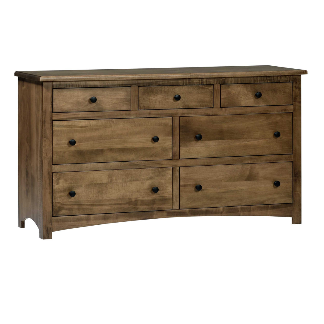 QW Amish Charlotte Low Dresser w/ Optional Mirror