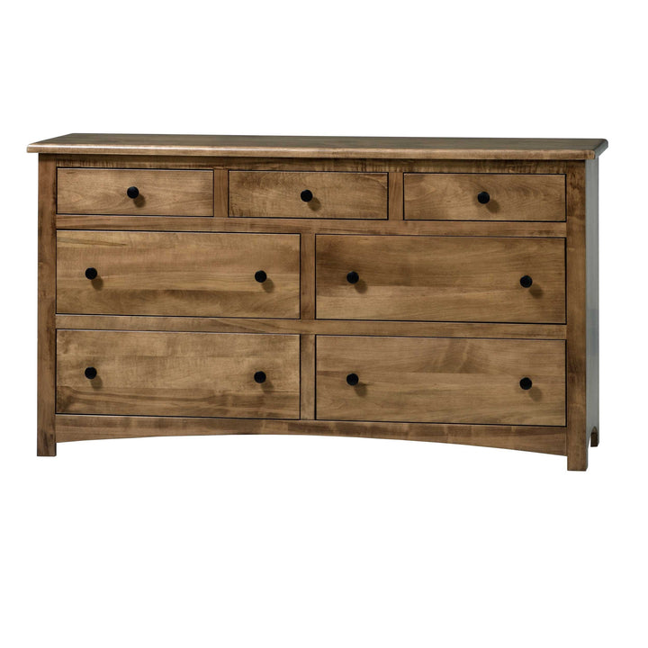 QW Amish Charlotte Low Dresser w/ Optional Mirror