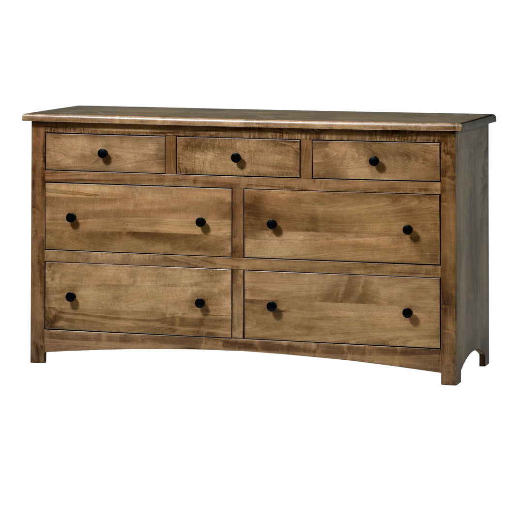 QW Amish Charlotte Low Dresser w/ Optional Mirror