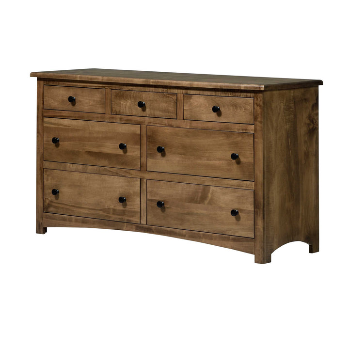 QW Amish Charlotte Low Dresser w/ Optional Mirror