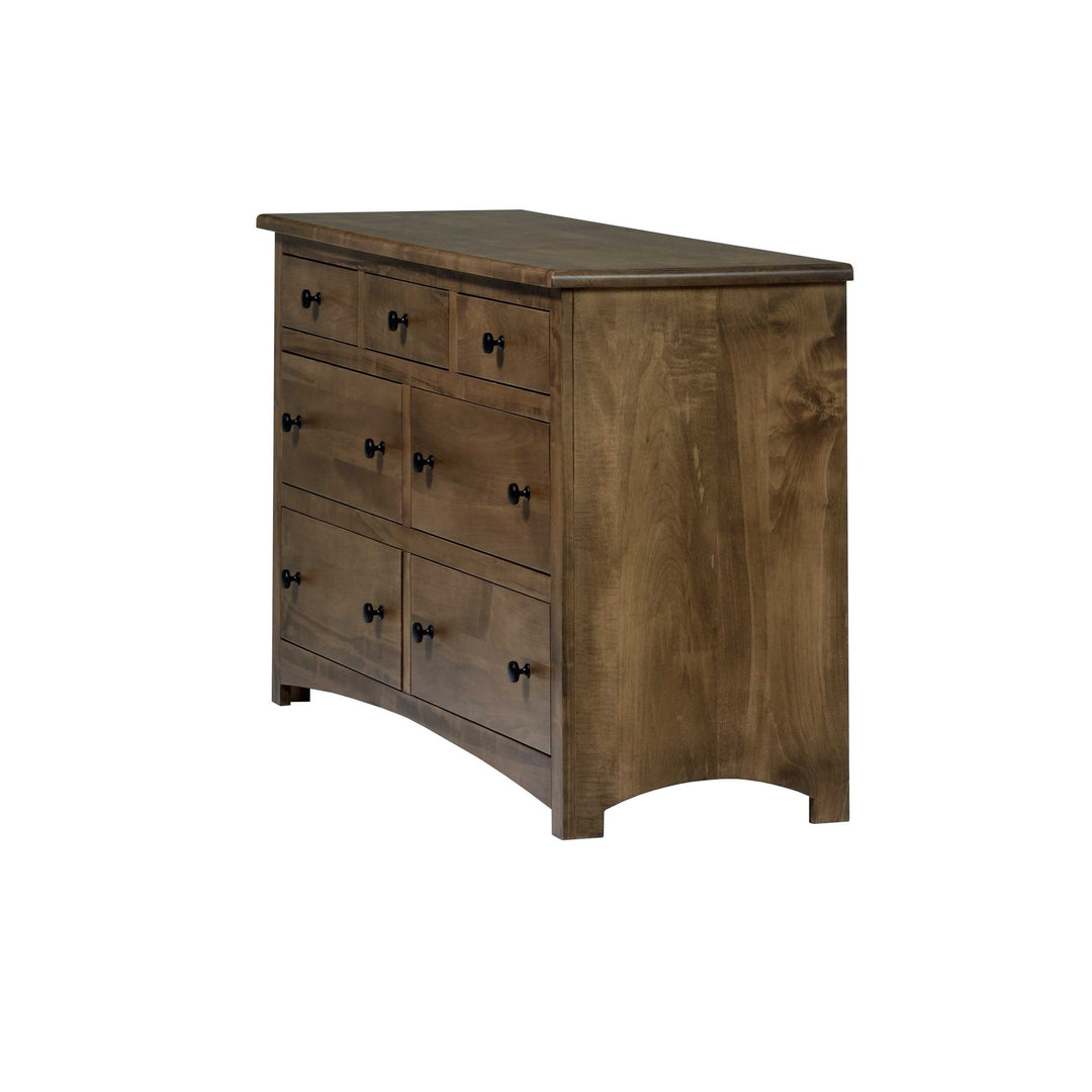 QW Amish Charlotte Low Dresser w/ Optional Mirror