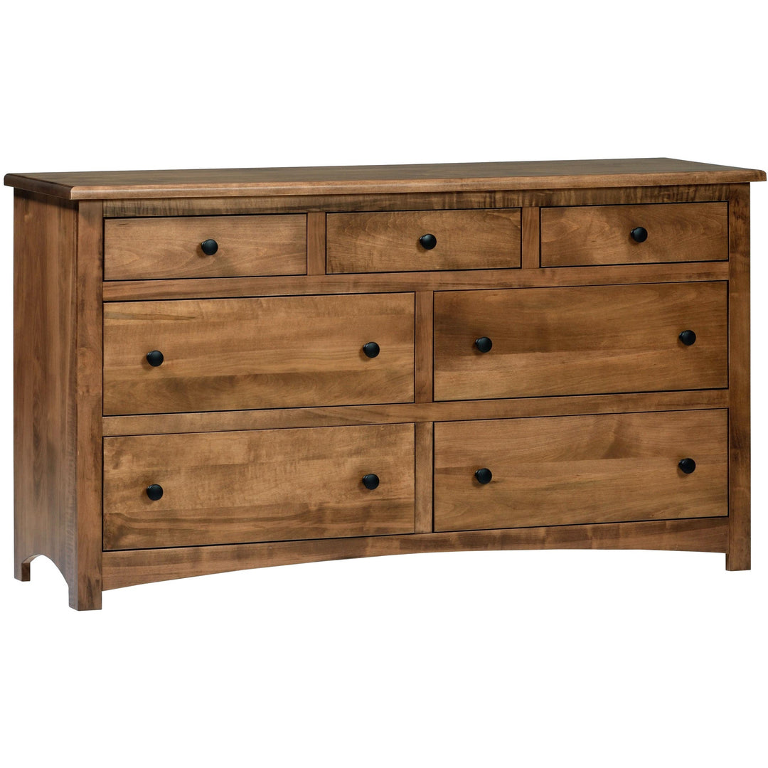 QW Amish Charlotte Low Dresser w/ Optional Mirror