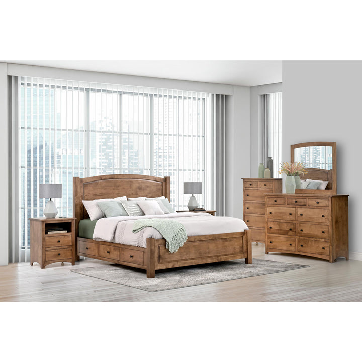 QW Amish Charlotte Storage Bed