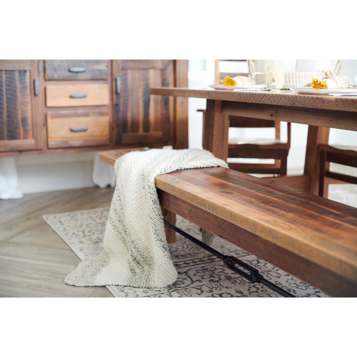 QW Amish Cleveland Reclaimed Barnwood Bench