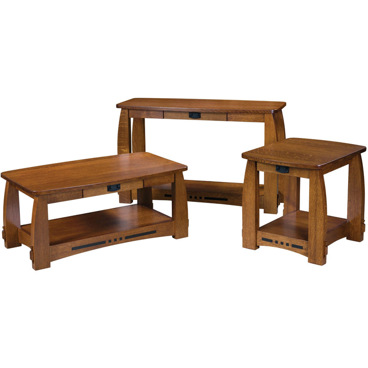 QW Amish Colebrook Open Sofa Table