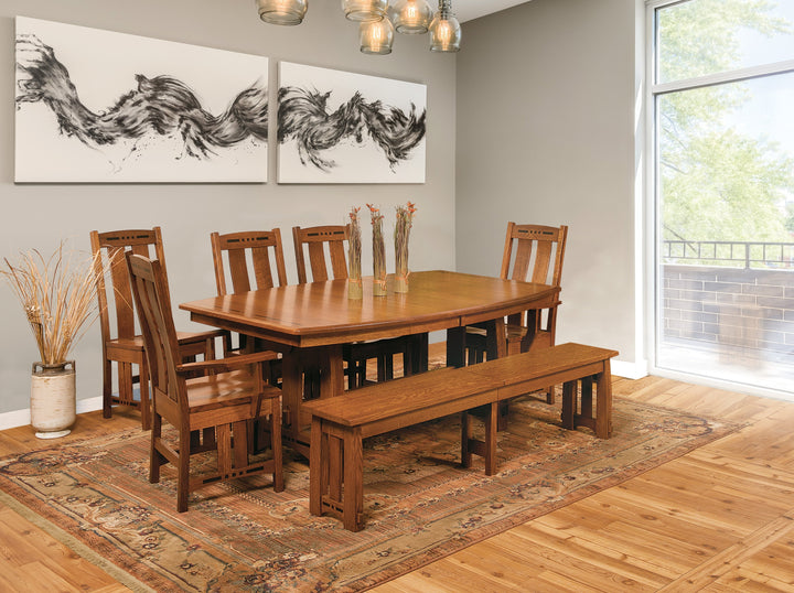 QW Amish Colebrook Trestle Table