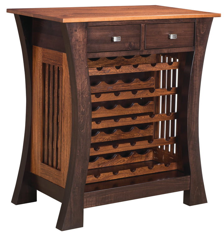 QW Amish Darlington Wine Cabinet