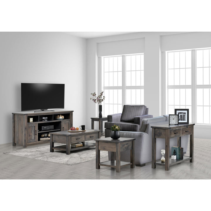 QW Amish Franklin 80" Media Console