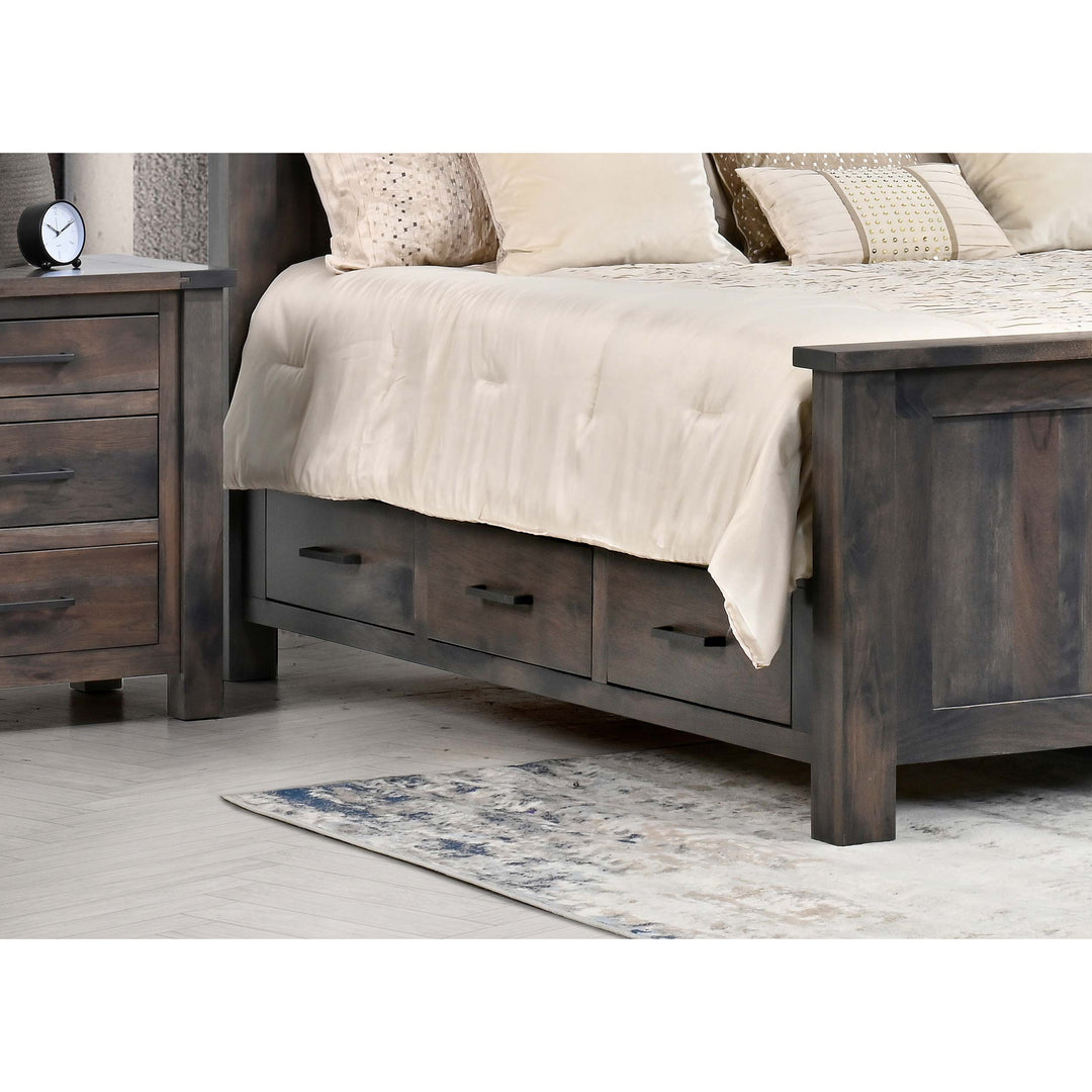 QW Amish Franklin Storage Bed