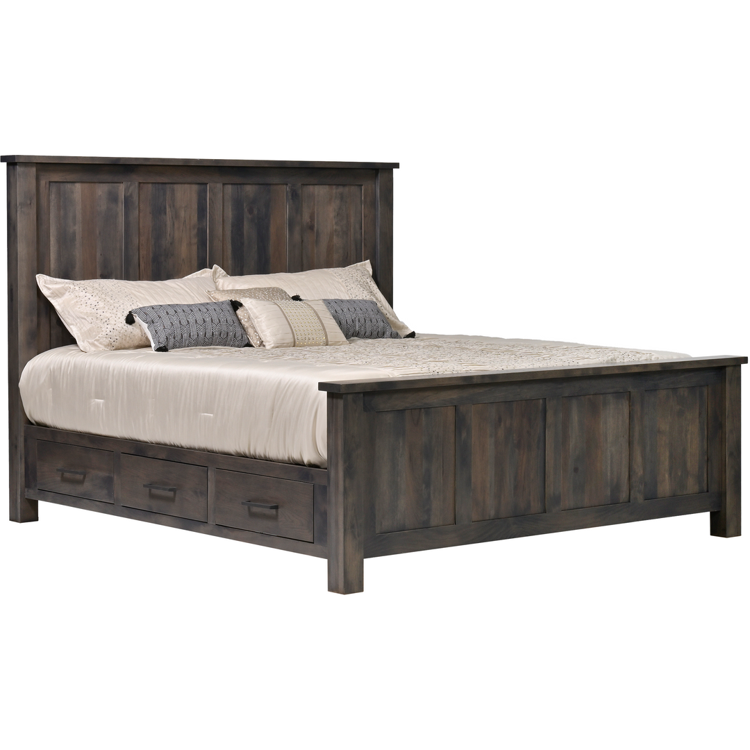 QW Amish Franklin Storage Bed