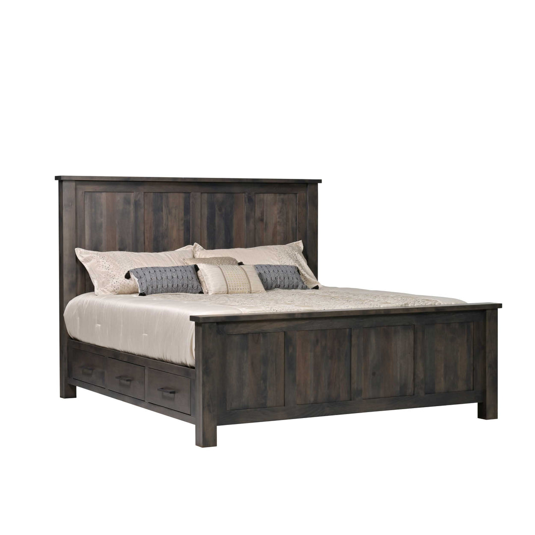 QW Amish Franklin Storage Bed