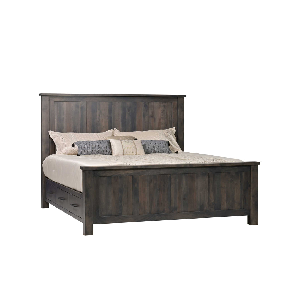 QW Amish Franklin Storage Bed