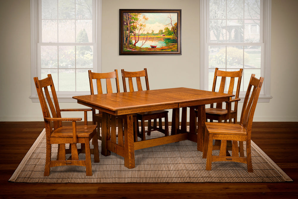 QW Amish Freemont Trestle Table