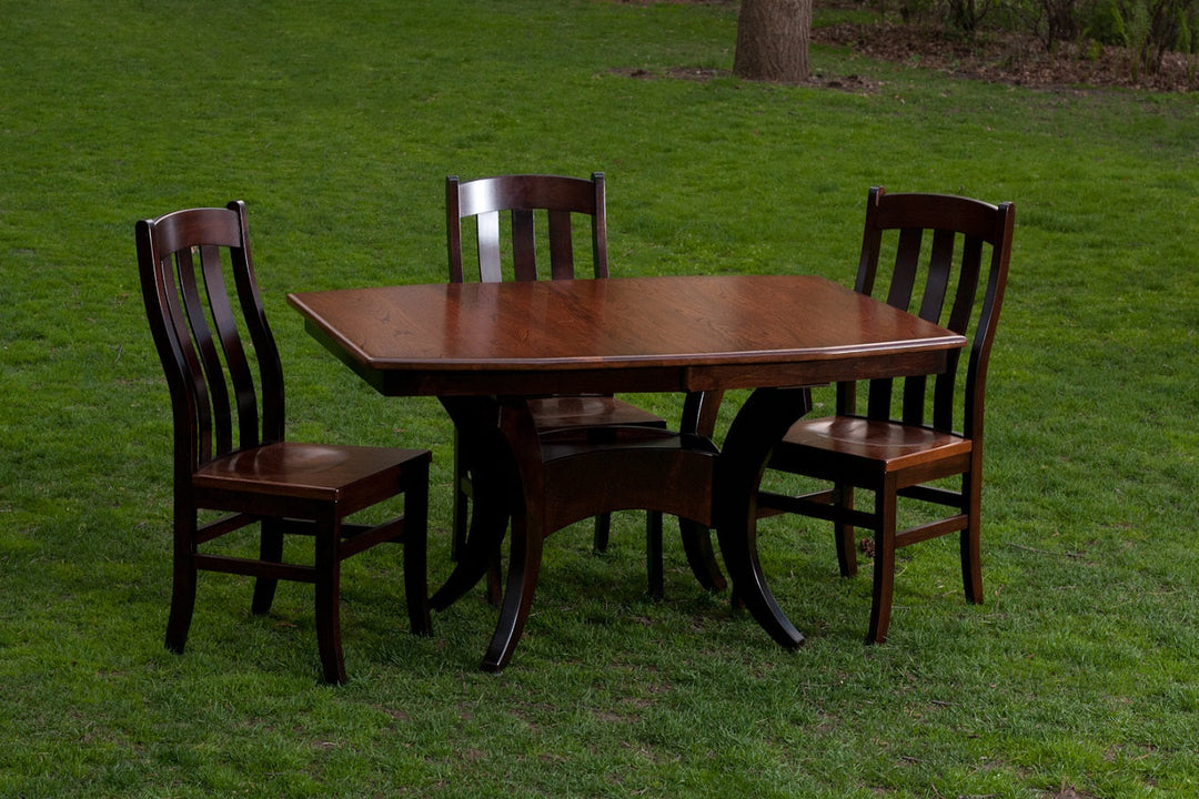 QW Amish Galveston Single Pedestal Table