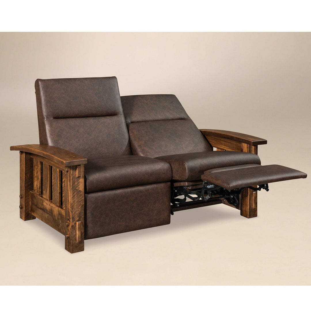 QW Amish Houston Reclining Loveseat