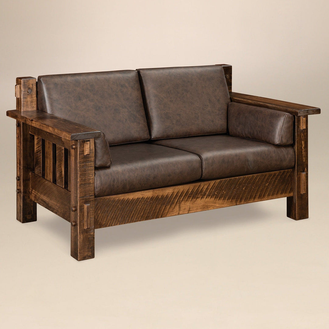 QW Amish Houston Stationary Loveseat