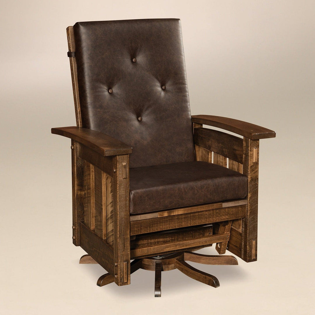 QW Amish Houston Swivel Glider