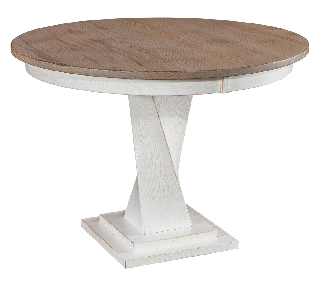 QW Amish Lexington Twist Mini Pedestal Table