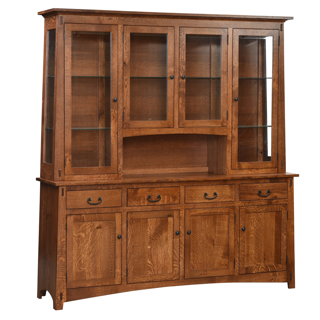 QW Amish Lodge 4 Door Hutch