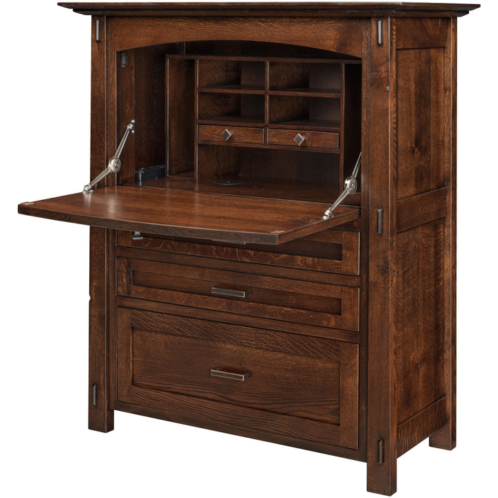 QW Amish Modesto Secretary Desk