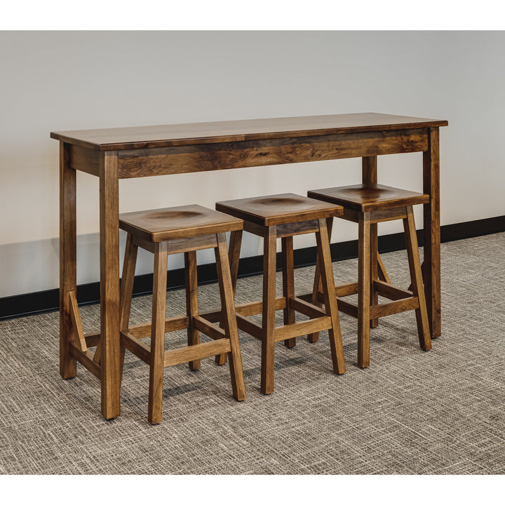 QW Amish Norwalk Table & Stools (3)