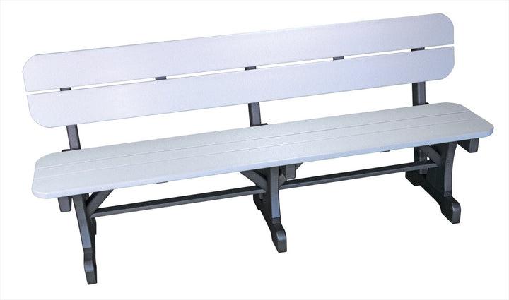 QW Amish Patio Bench w/ Back (choose your size)