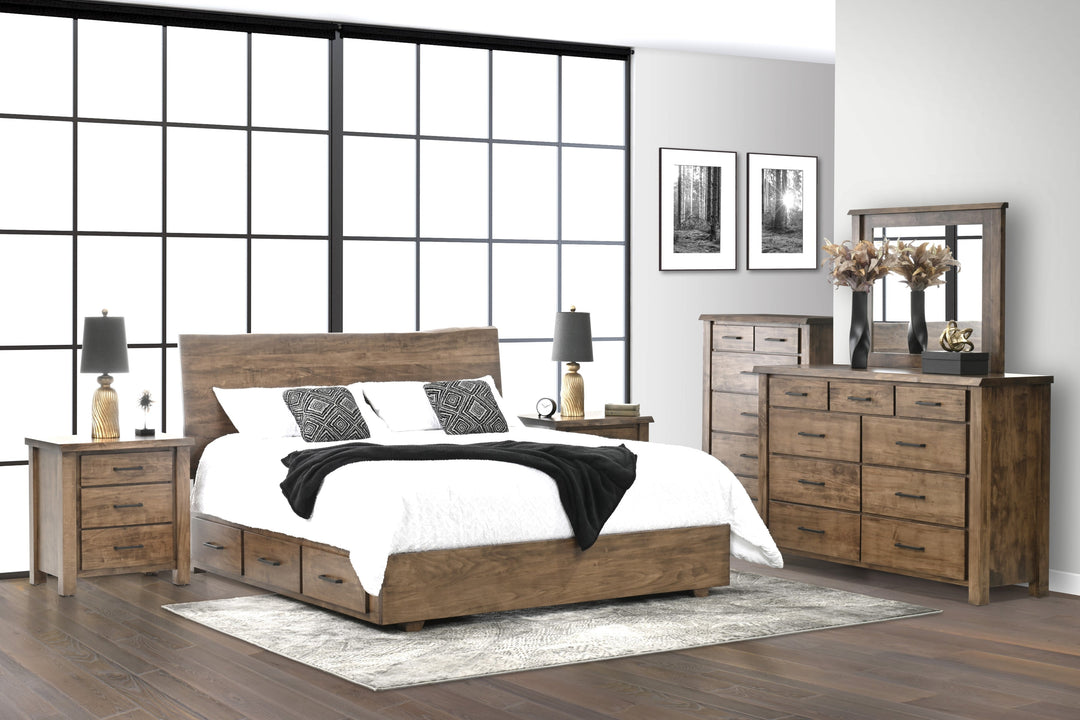 QW Amish Telluride 5pc Set w/ Storage Bed