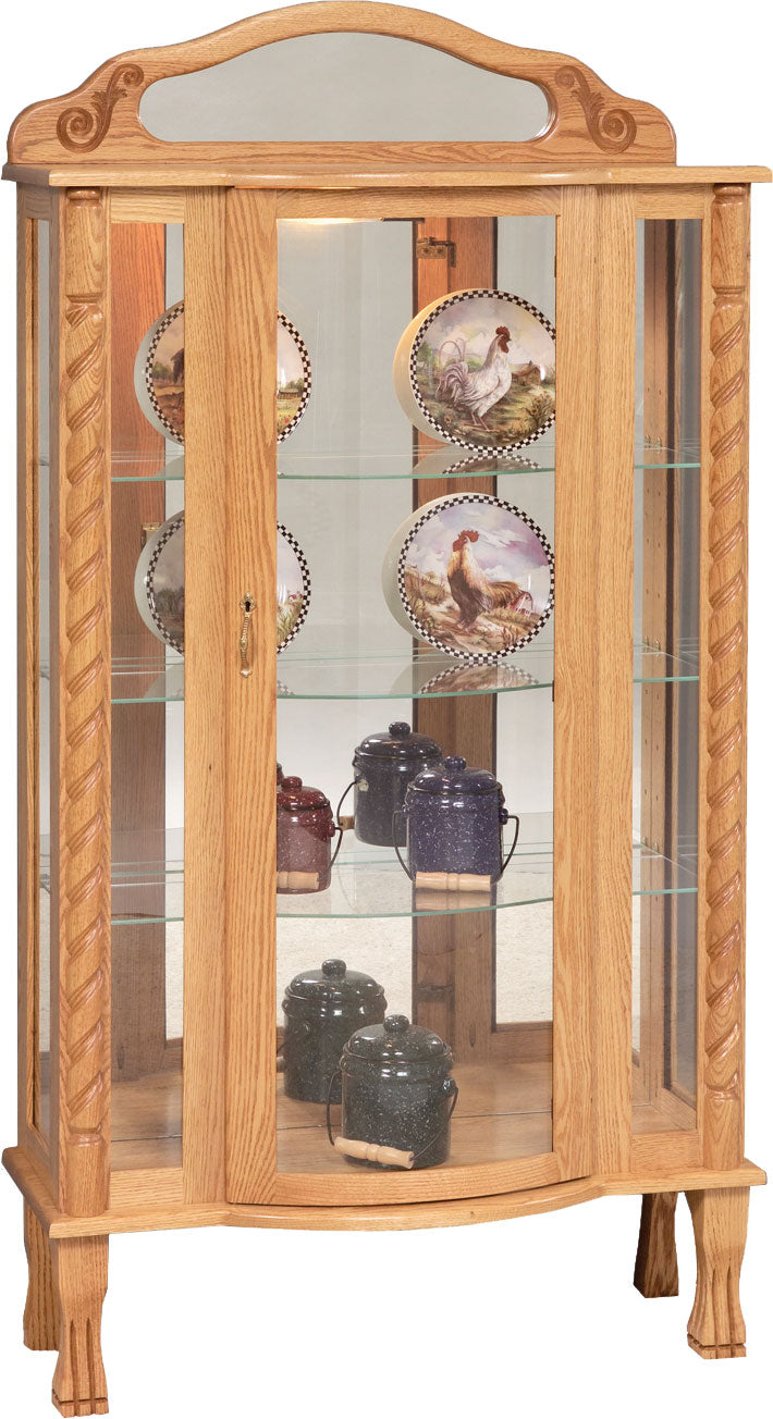 QW Amish Tri-Front Curio