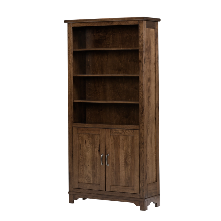 QW Amish Teton Bookcase with Doors