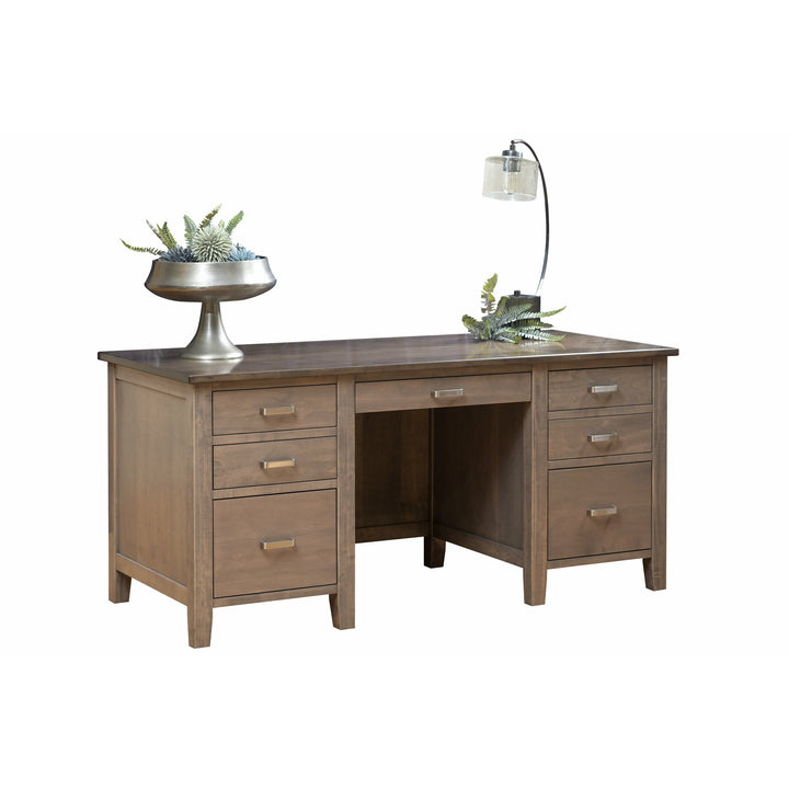 QW Amish Manhattan Executive Desk