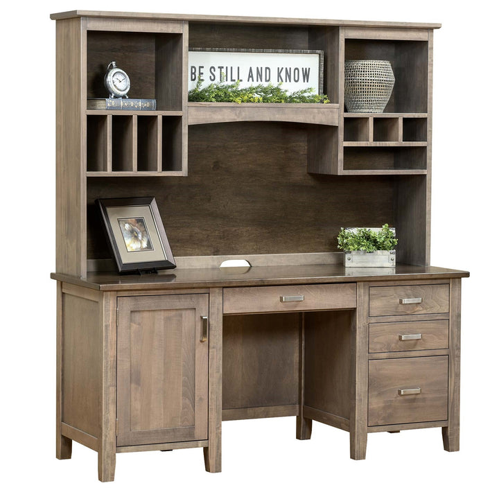 QW Amish Manhattan Credenza & Optional Hutch