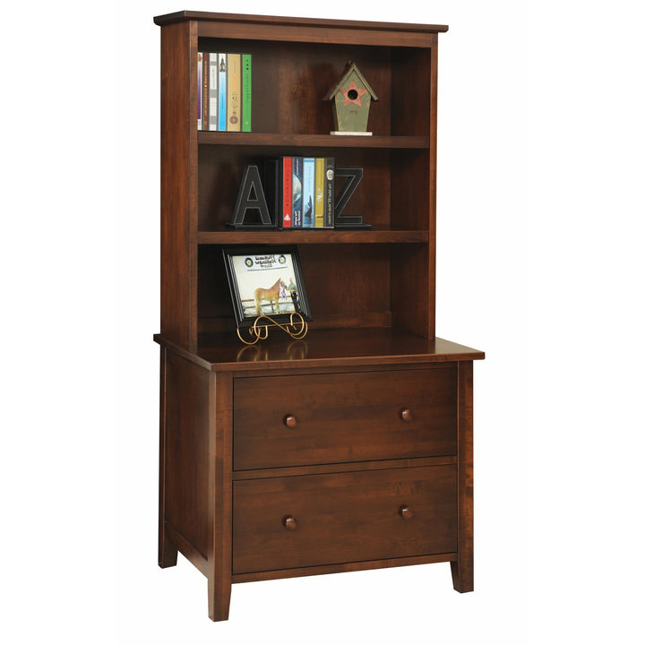 QW Amish Manhattan Lateral File & Optional Hutch