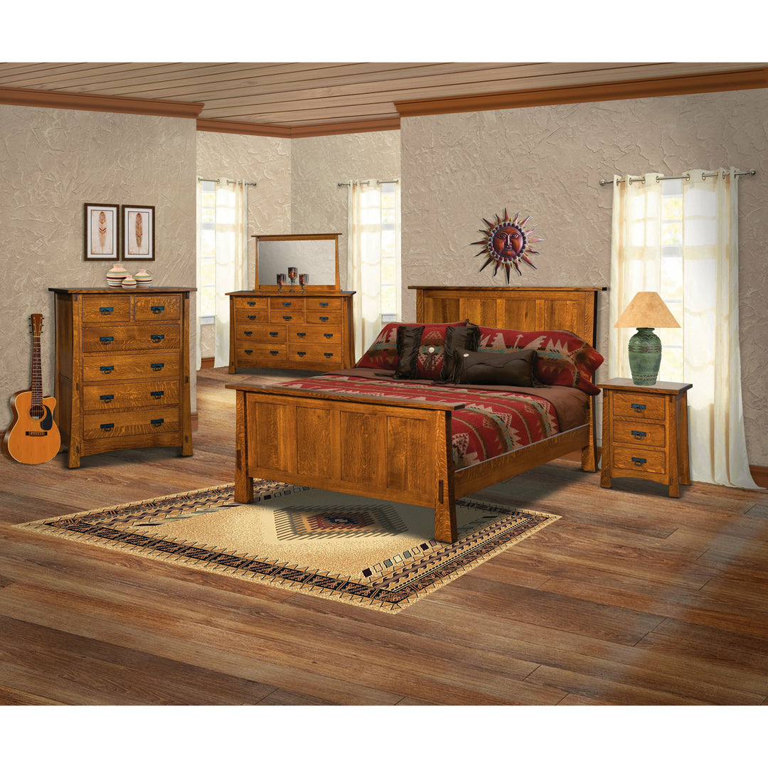 QW Amish Modesto 10 Drawer Dresser & Optional Mirror