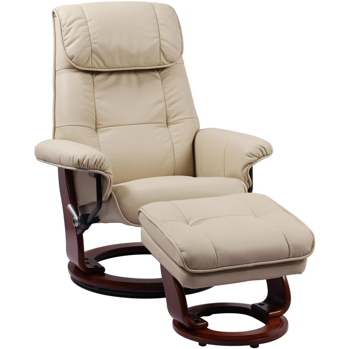 Benchmaster Furniture Ventura II Recliner & Ottoman 7112I-032 Taupe