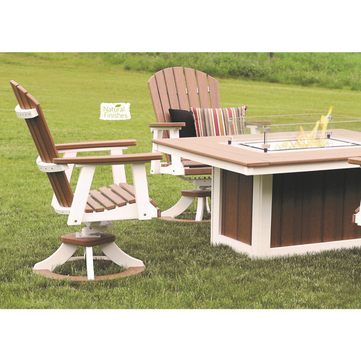 Comfo Back Adirondack 5pc Fire Pit Chat Set