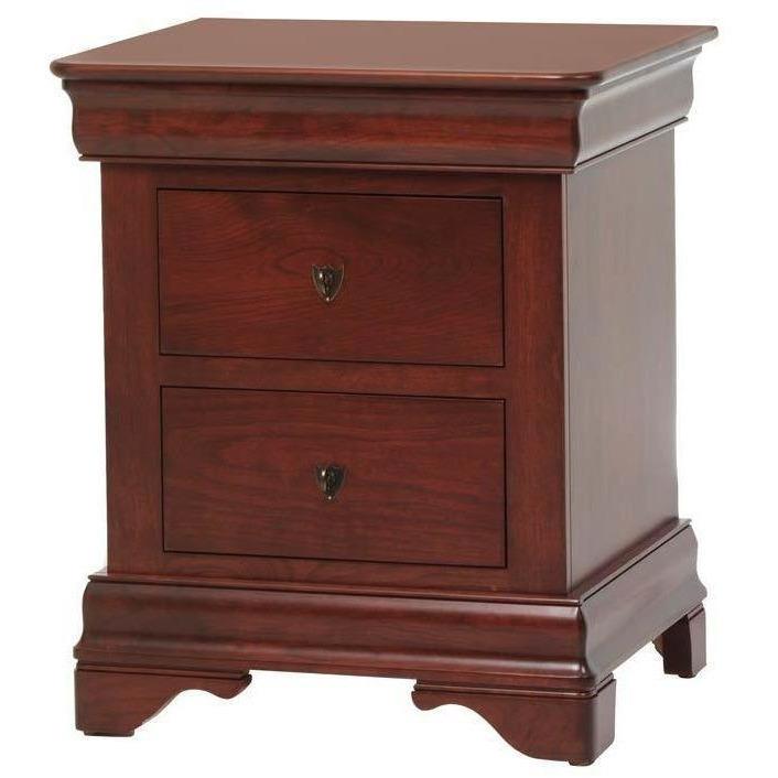 Millcraft Louis Phillipe 2 Drawer Nightstand