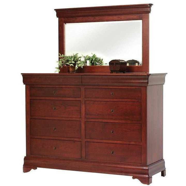 Millcraft Louis Phillipe High Dresser w/ Mirror