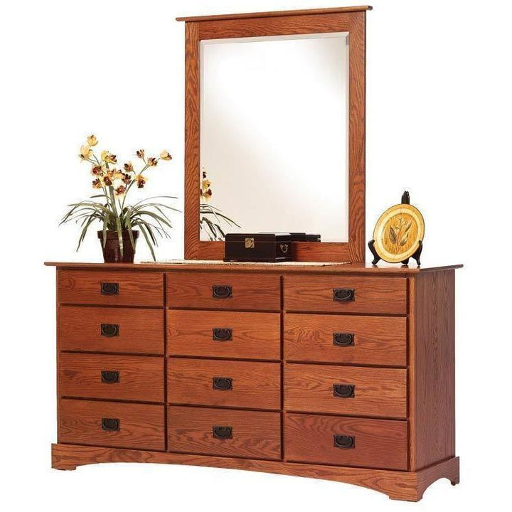 Millcraft Old English 72" Dresser w/ Mirror