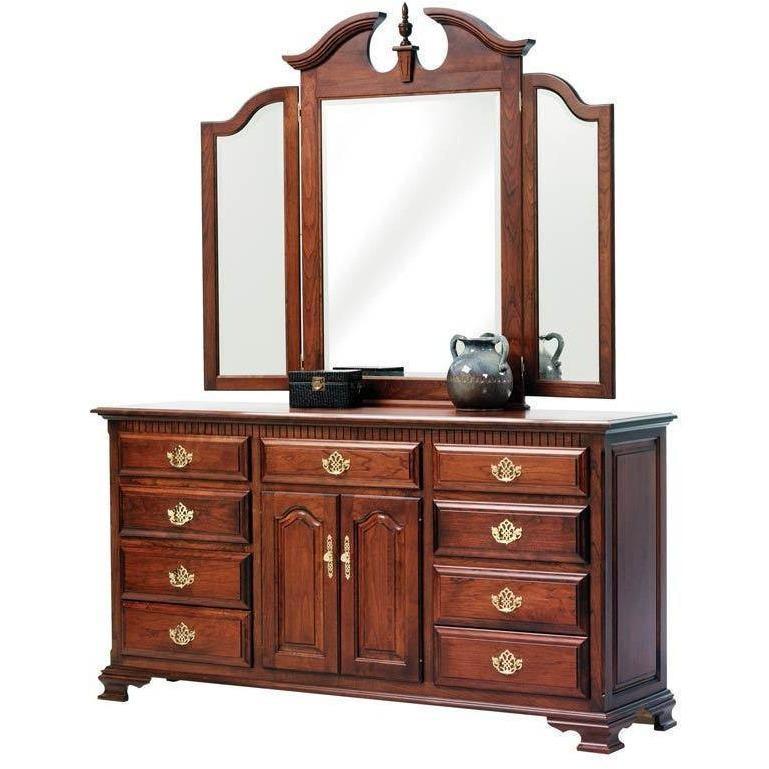 Millcraft Victoria's 72" Dresser w/ Tri-Fold Mirror