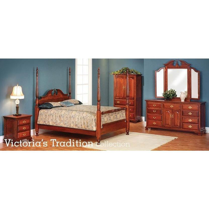 Millcraft Victoria's 72" Dresser w/ Tri-Fold Mirror