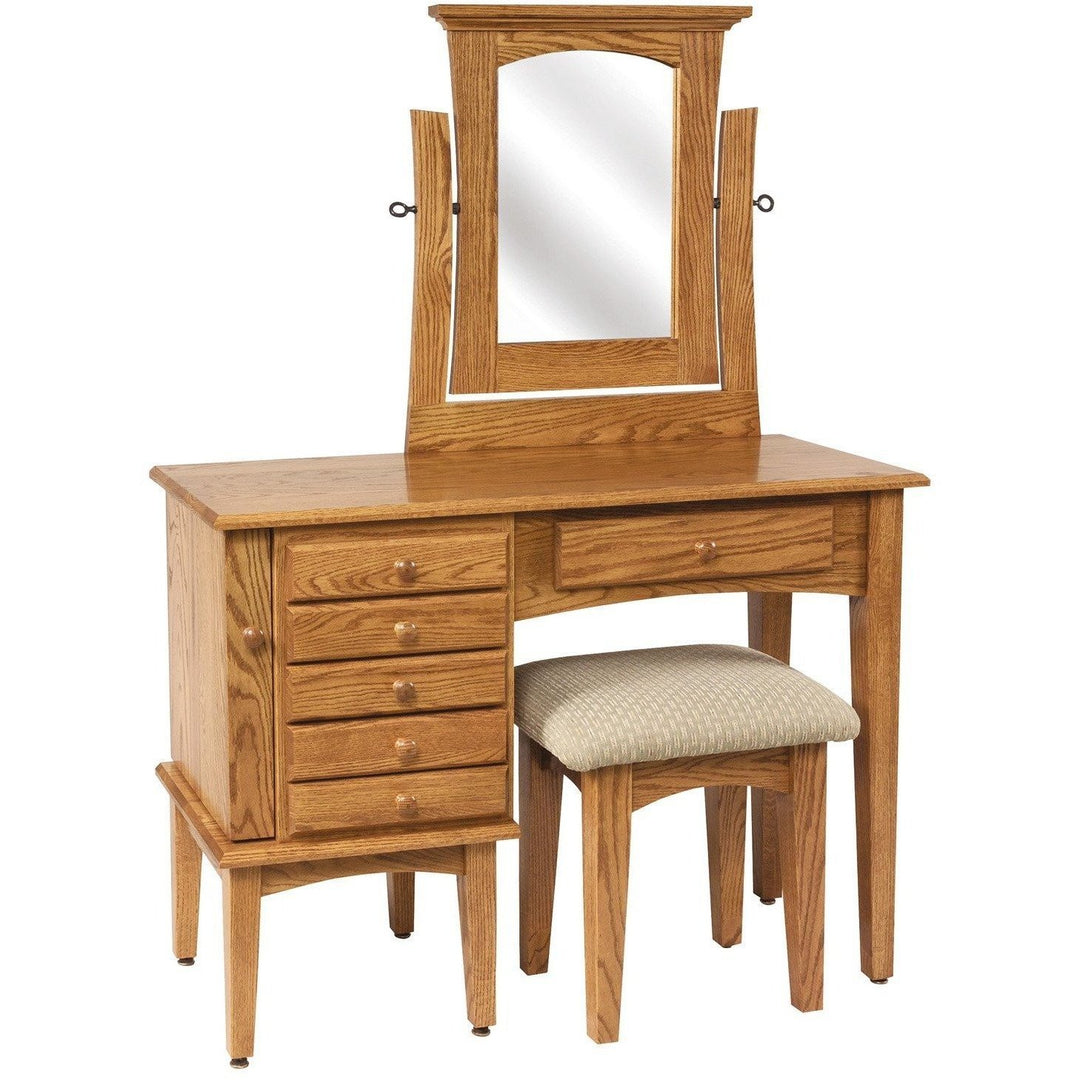 QW Amish 42" Shaker Jewelry Vanity Table