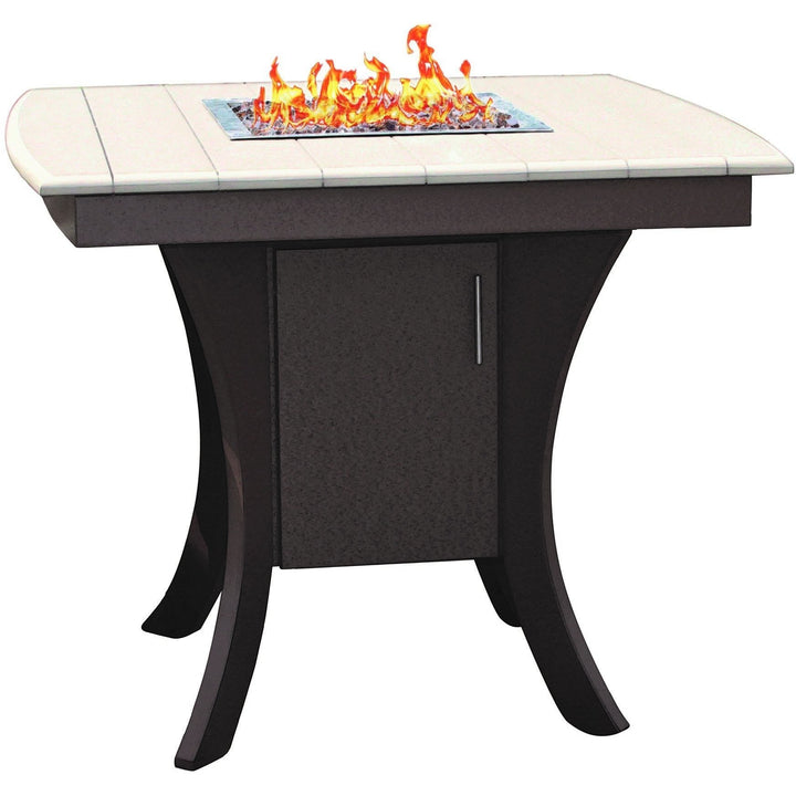 QW Amish 5pc Paradise Pub Fire Table Set OPST-PARADISE424236-5SET