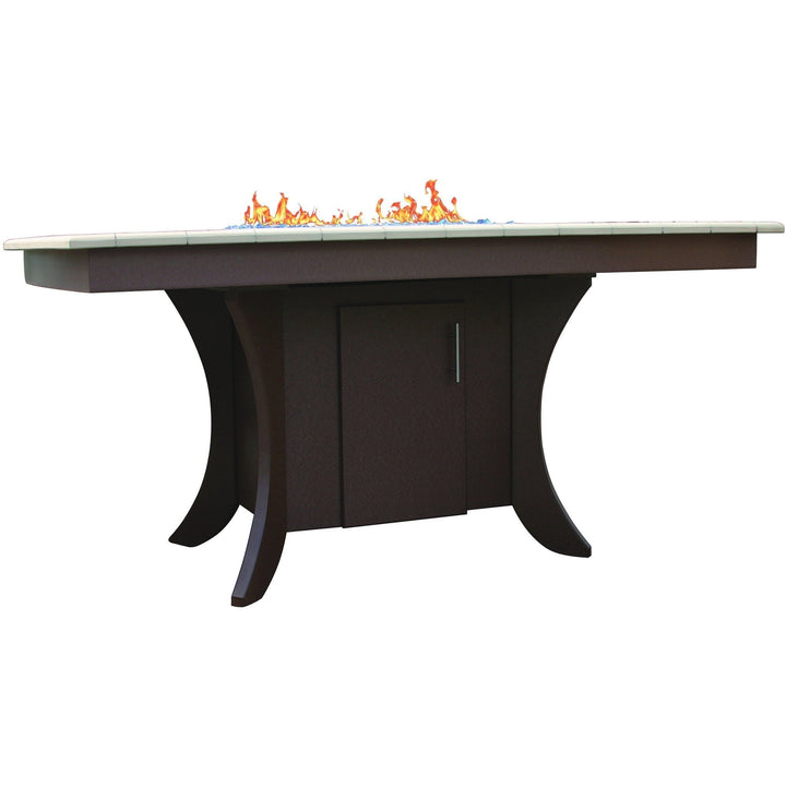 QW Amish 7pc Paradise Fire Table Set OPST-PARADISE4472-7SET