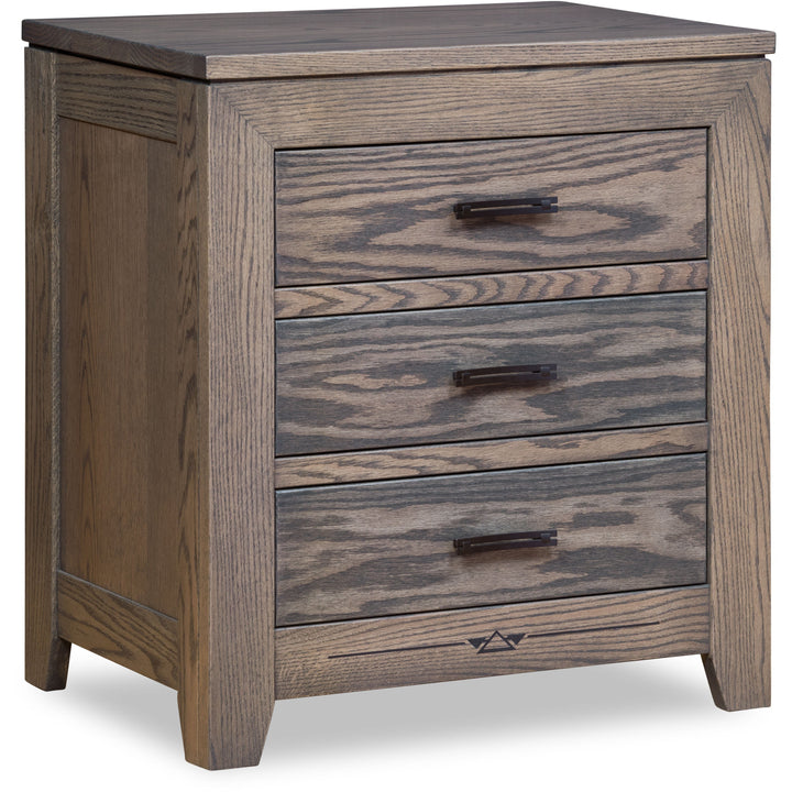 QW Amish Addison 3 Drawer Nightstand