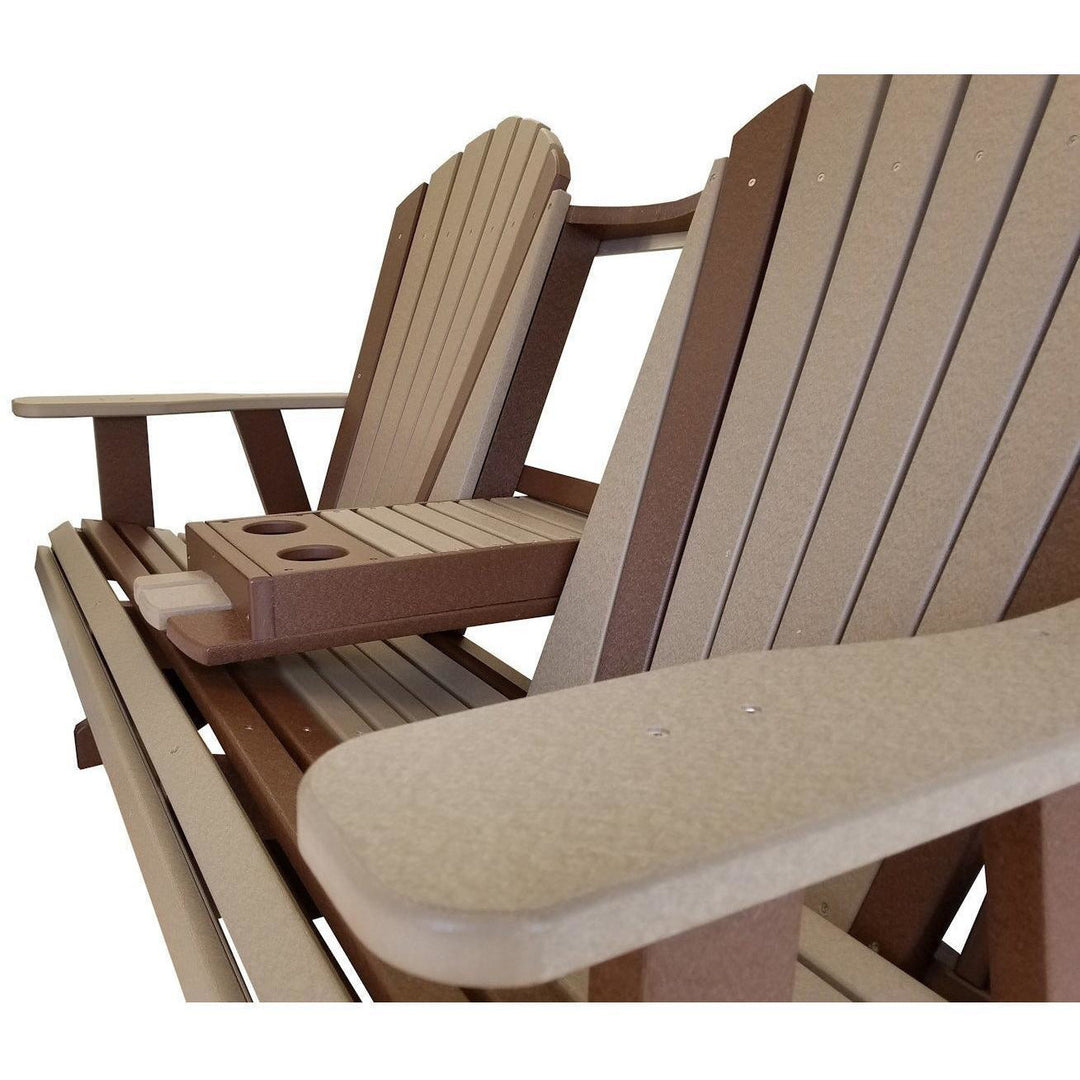 QW Amish Adirondack 5ft Glider with Folding Tray LPRL-AHBGS6000