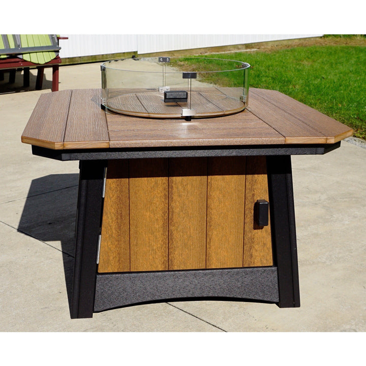 QW Amish Adirondack Poly Firepit